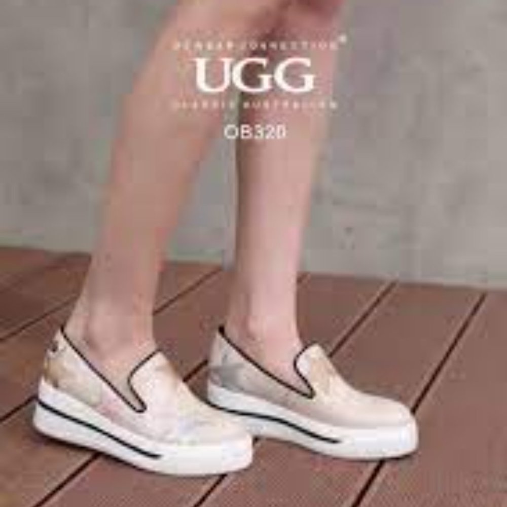 New UGG OZWEAR LADIES SUPERSTAR WEDGE SNEAKER - Picture 5 of 11